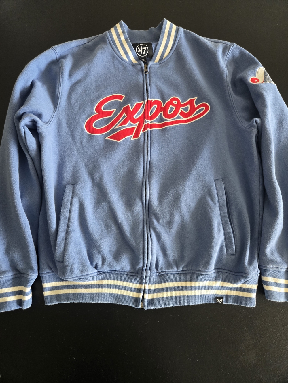 '47 Brand Montreal Expos Full Zip Track Jacket Medium